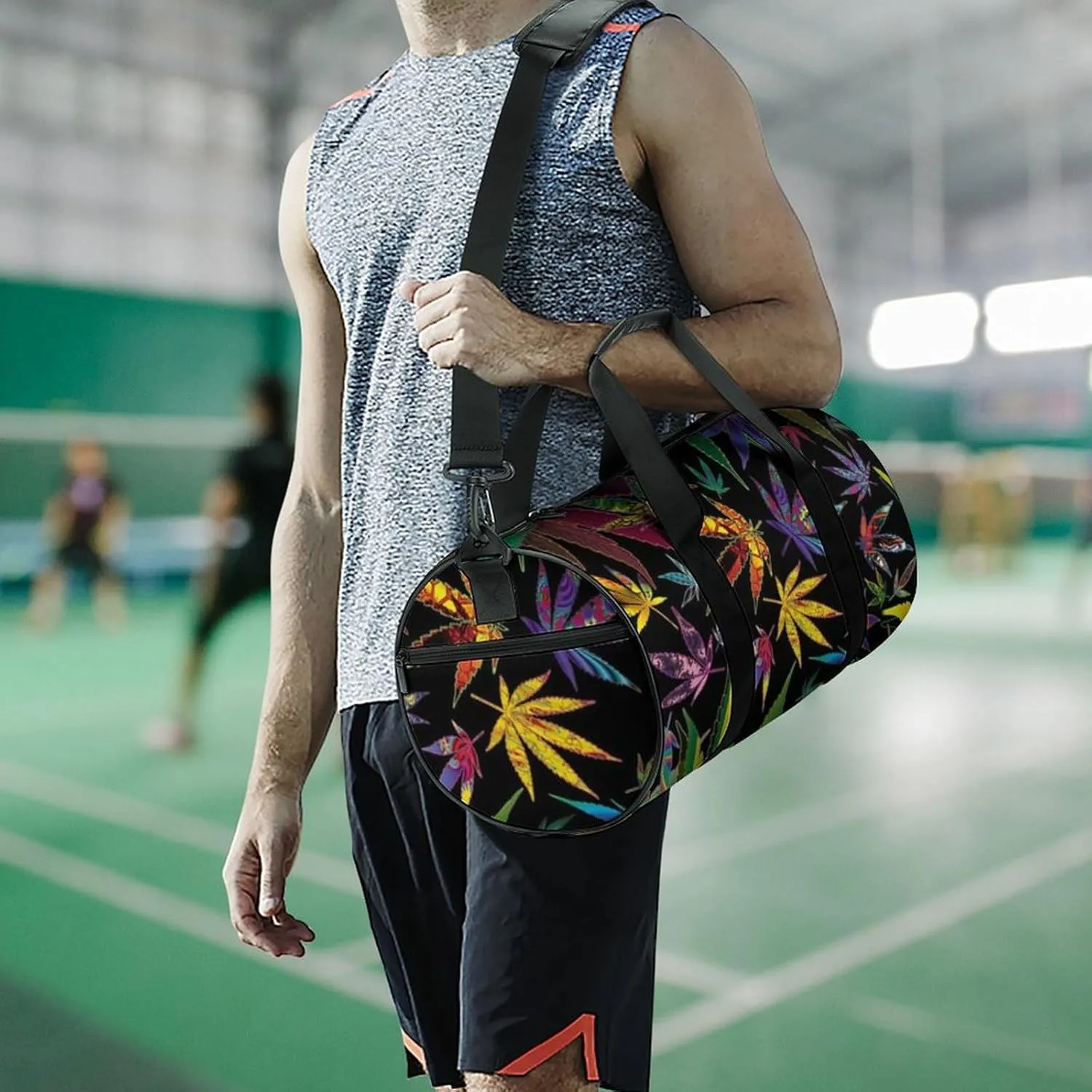 Paisley Headscarf Pattern Fitness Bag Waterproof And Stain Resistant Suitable for Unisex