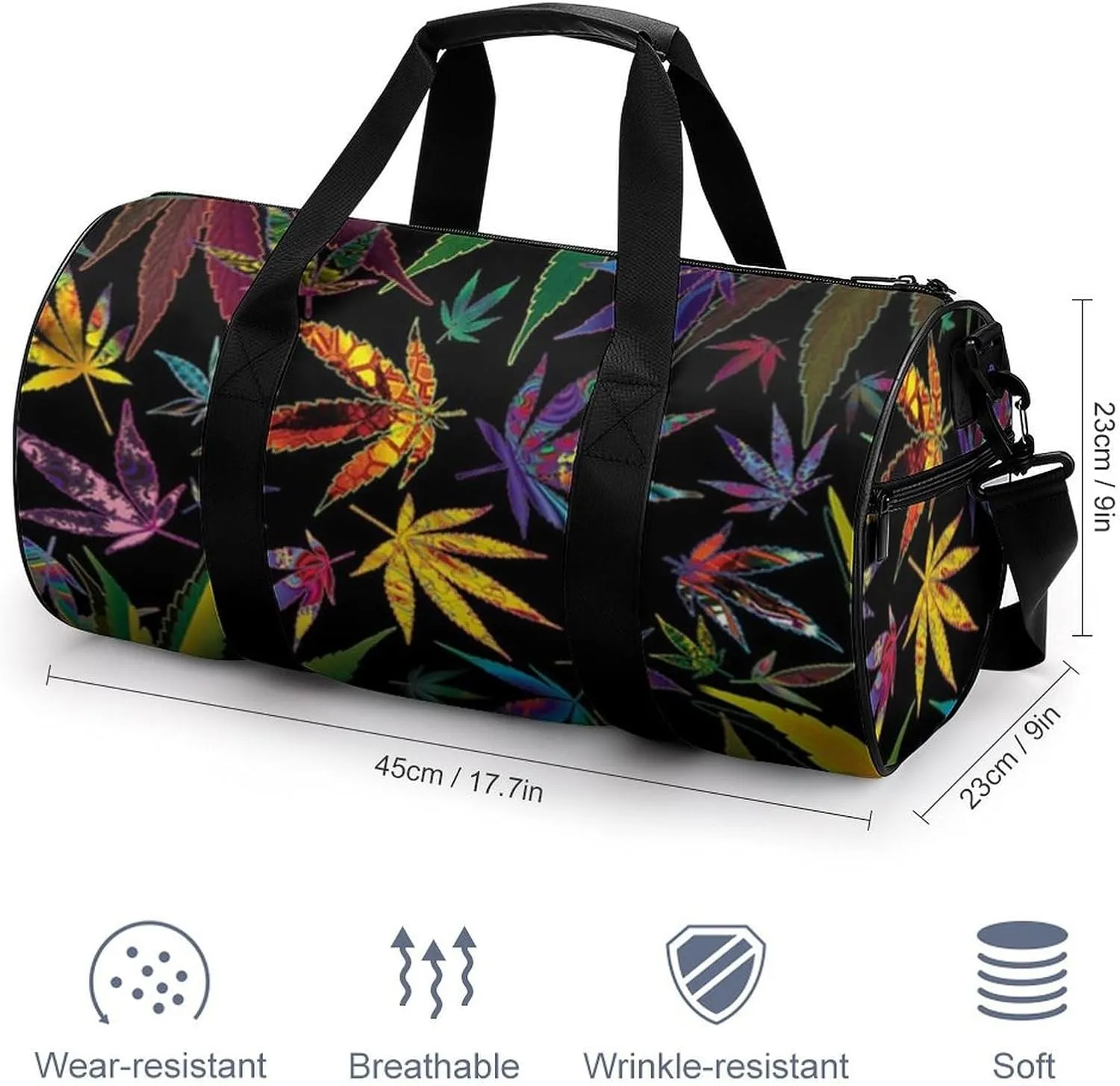 Paisley Headscarf Pattern Fitness Bag Waterproof And Stain Resistant Suitable for Unisex
