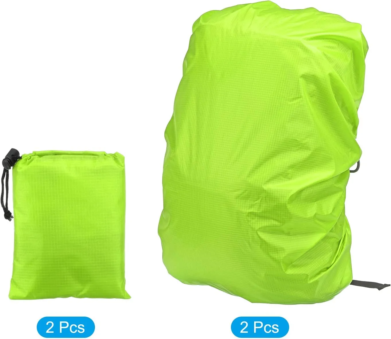 PATIKIL Waterproof Backpack Rain Cover, Backpack Covers with Anti-Slip Cross Buckle Straps & Drawstring Bag for Hiking Camping