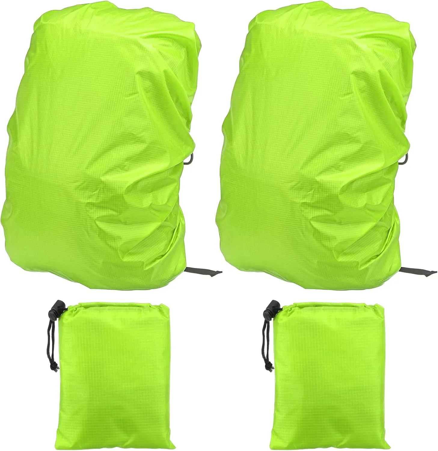 PATIKIL Waterproof Backpack Rain Cover, Backpack Covers with Anti-Slip Cross Buckle Straps & Drawstring Bag for Hiking Camping