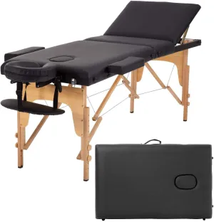 PayLessHere Massage Bed Portable Massage Table 24 inche Wide Lash Bed 3 Folding Heigh Adjustable Spa Table with Non-Woven Bag for Spa Footmassage Facial CareSpa Tattoo