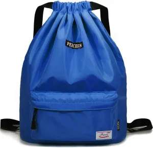 Peicees Waterproof Drawstring Sport Bag Lightweight Sackpack Backpack for Men and Women