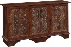Pemberly Row Contemporary Wood Buffet and Sideboard Table in Curado Cherry