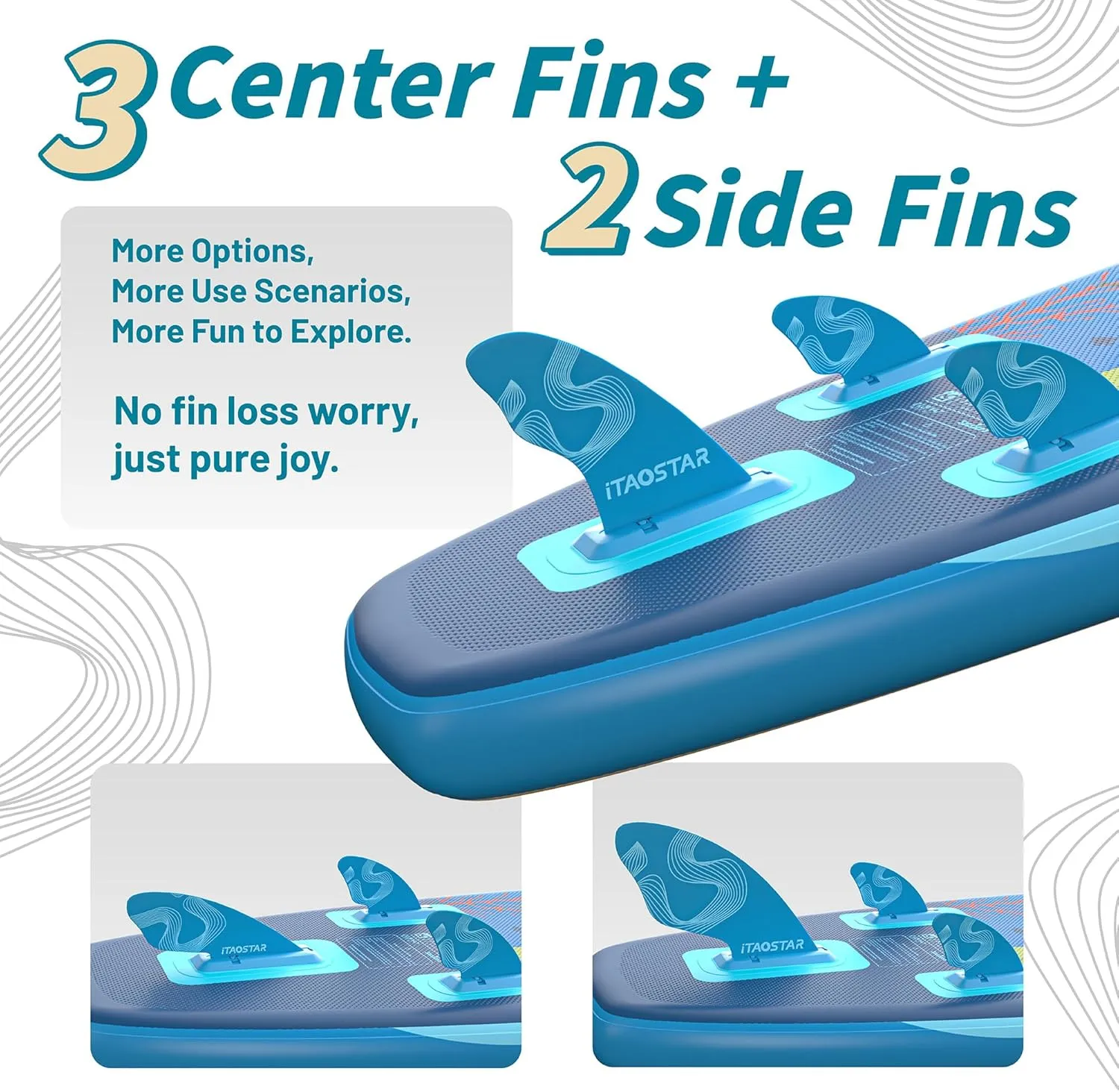 Pets 8'×29" / 11'×35" / 11'6"×34" Inflatable Paddle Board, One-Stop Premium SUP Accessories, Extra Wide Paddle Board for More Balance, Tailored Fins for More Fun