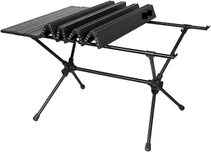 Picnic Folding Table Portable Height Adjustable Outdoor Camping Picnic Barbecue Aluminum Alloy Folding Table Outdoor camping table Foldable camping table Portable camping table Wilderness cam