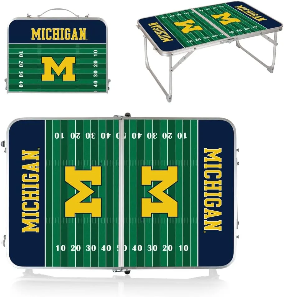 PICNIC TIME NCAA Concert Portable, Small Folding, Mini Picnic Table