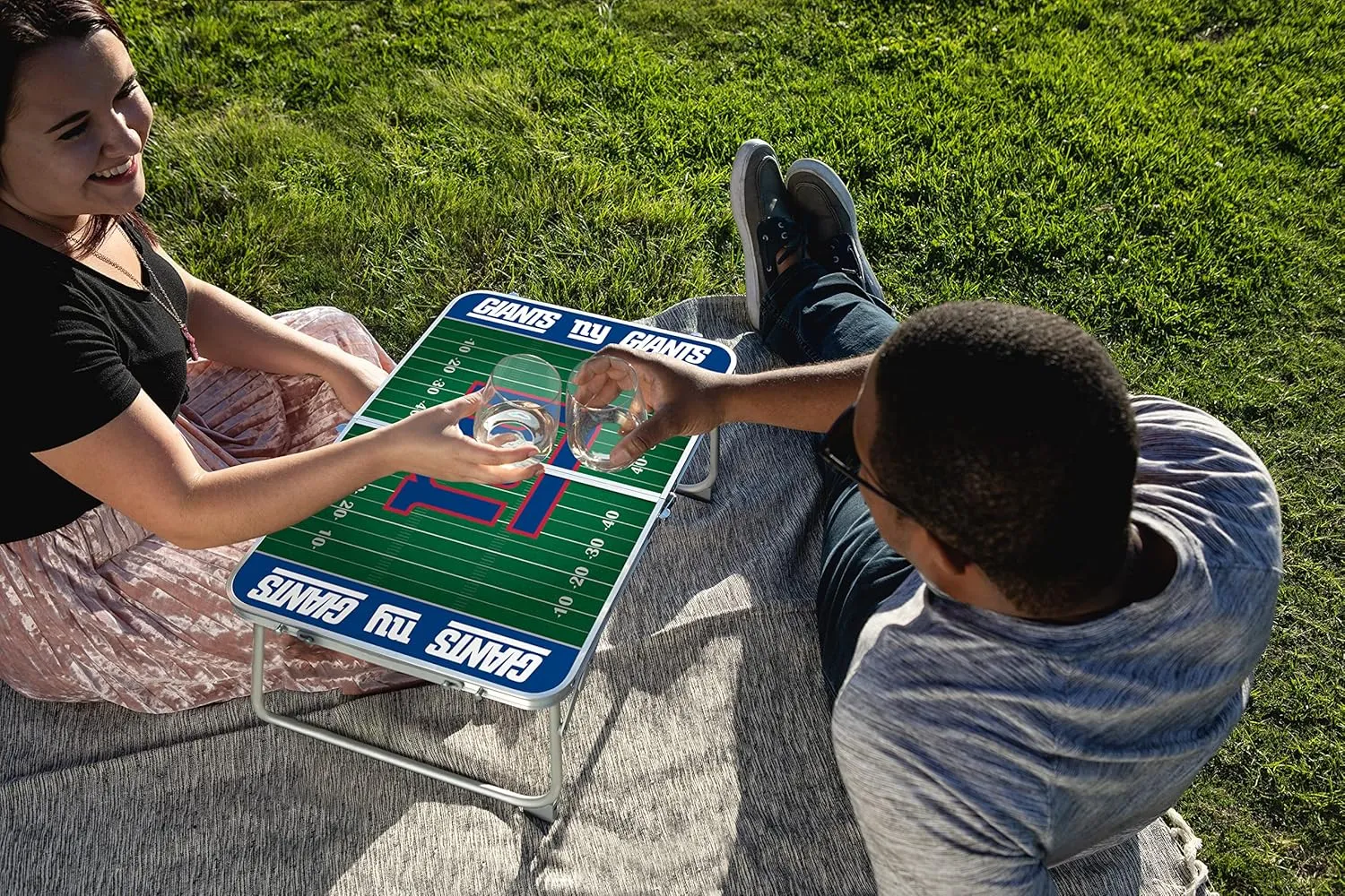PICNIC TIME NFL Concert Mini Portable Table, Small Folding Table, Mini Picnic Table