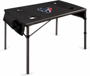 PICNIC TIME NFL Oakland Raiders Travel Table Portable Folding Table, Camping Table, Outdoor Table with Carry Bag, (Black)