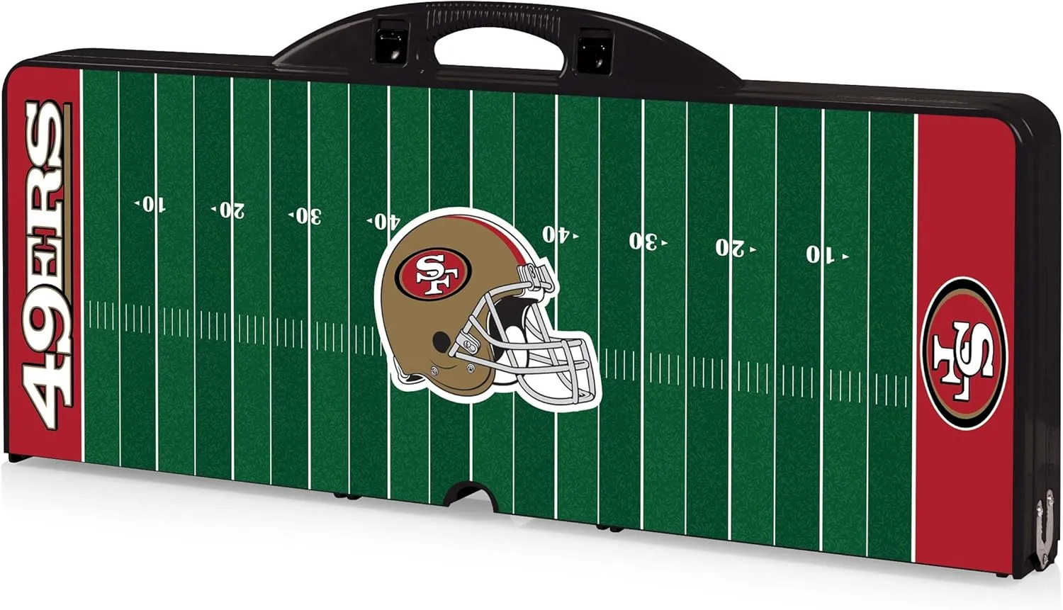 PICNIC TIME NFL Picnic Table Portable Folding Table with Seats and Umbrella