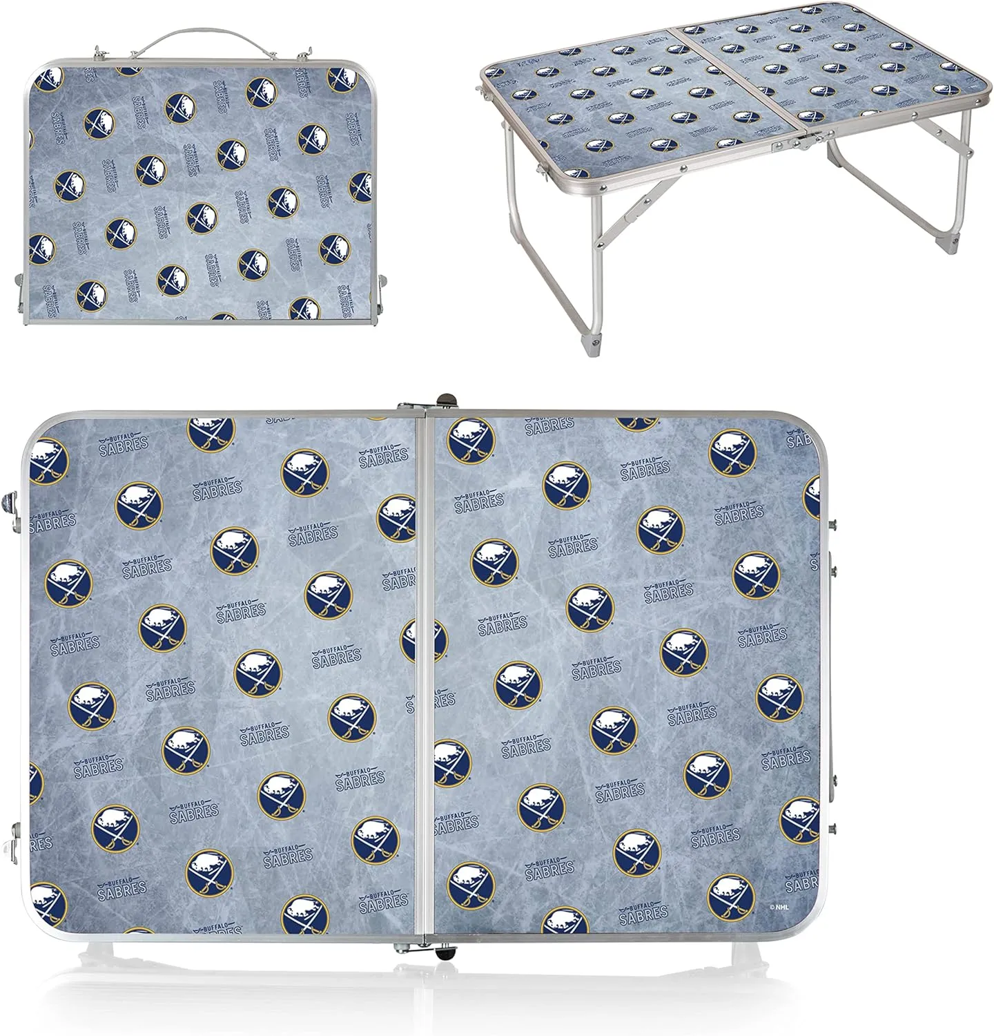 PICNIC TIME NHL Unisex-Adult NHL Concert Mini Portable Table, Small Folding Table, Mini Picnic Table