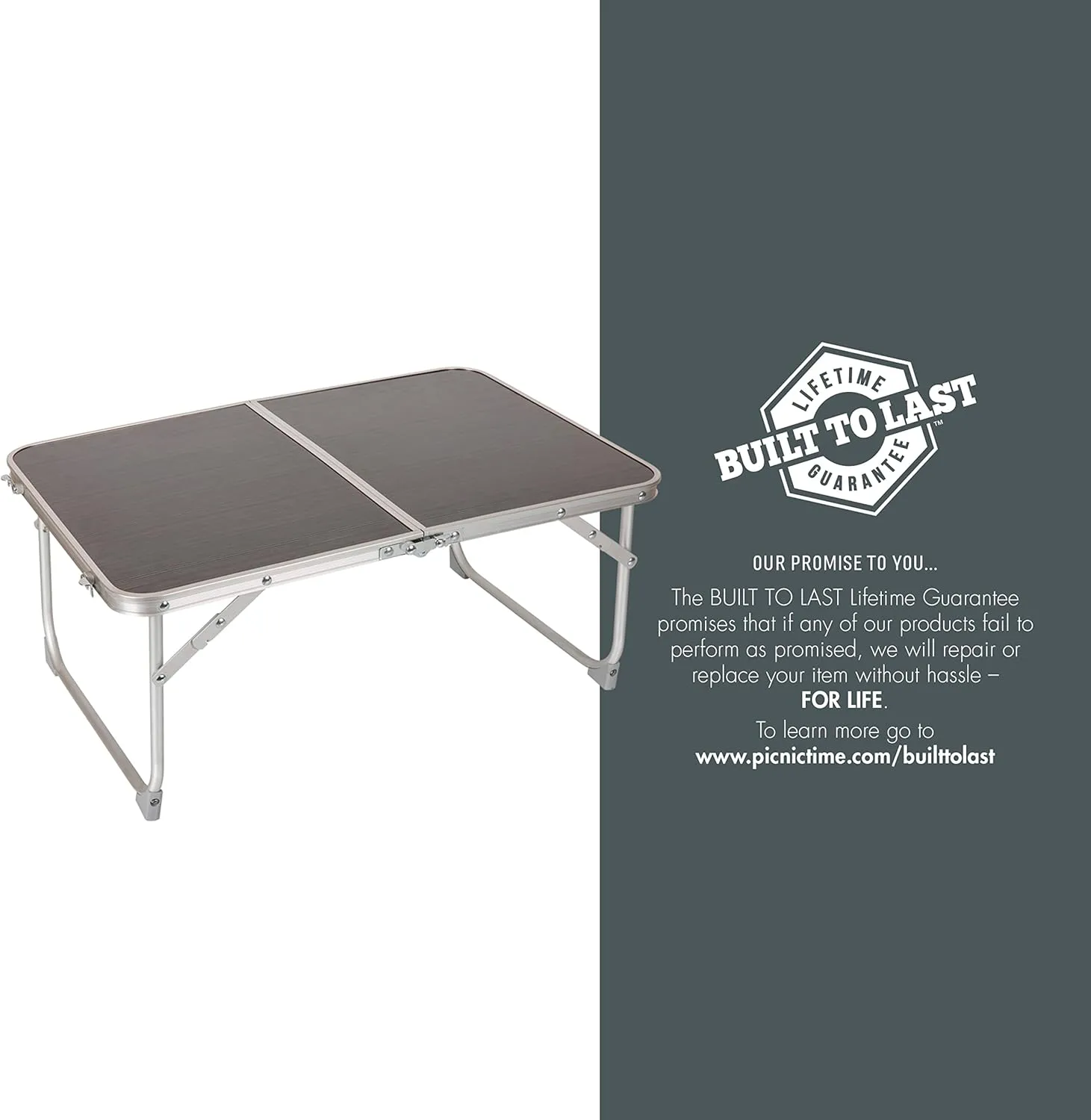 PICNIC TIME NHL Unisex-Adult NHL Concert Mini Portable Table, Small Folding Table, Mini Picnic Table