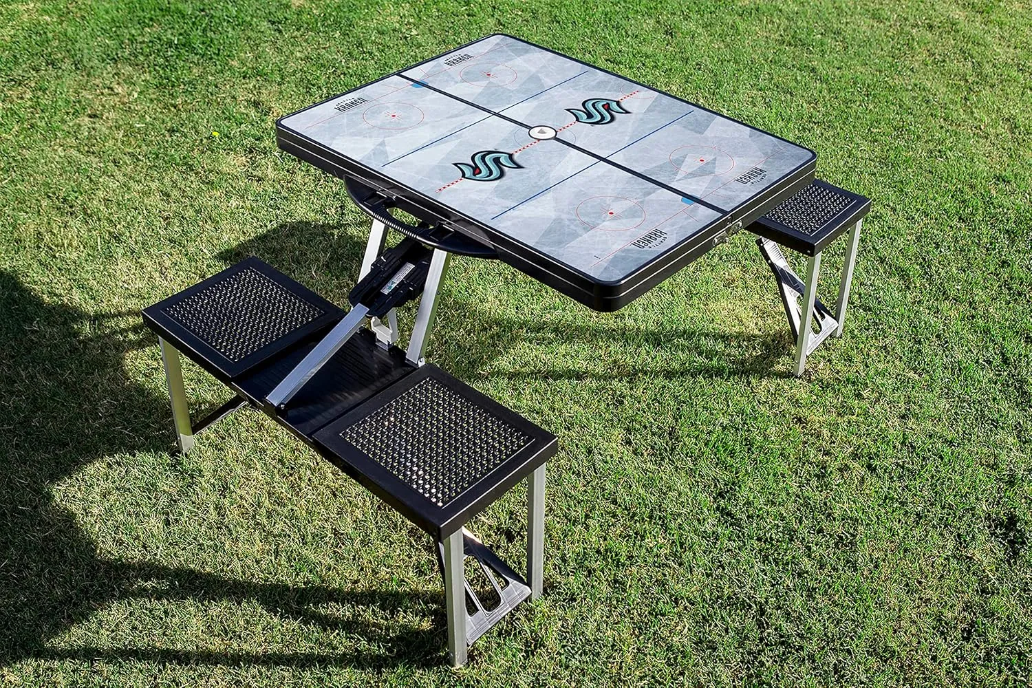 PICNIC TIME NHL Unisex-Adult NHL Picnic Table Portable Folding Table with Seats