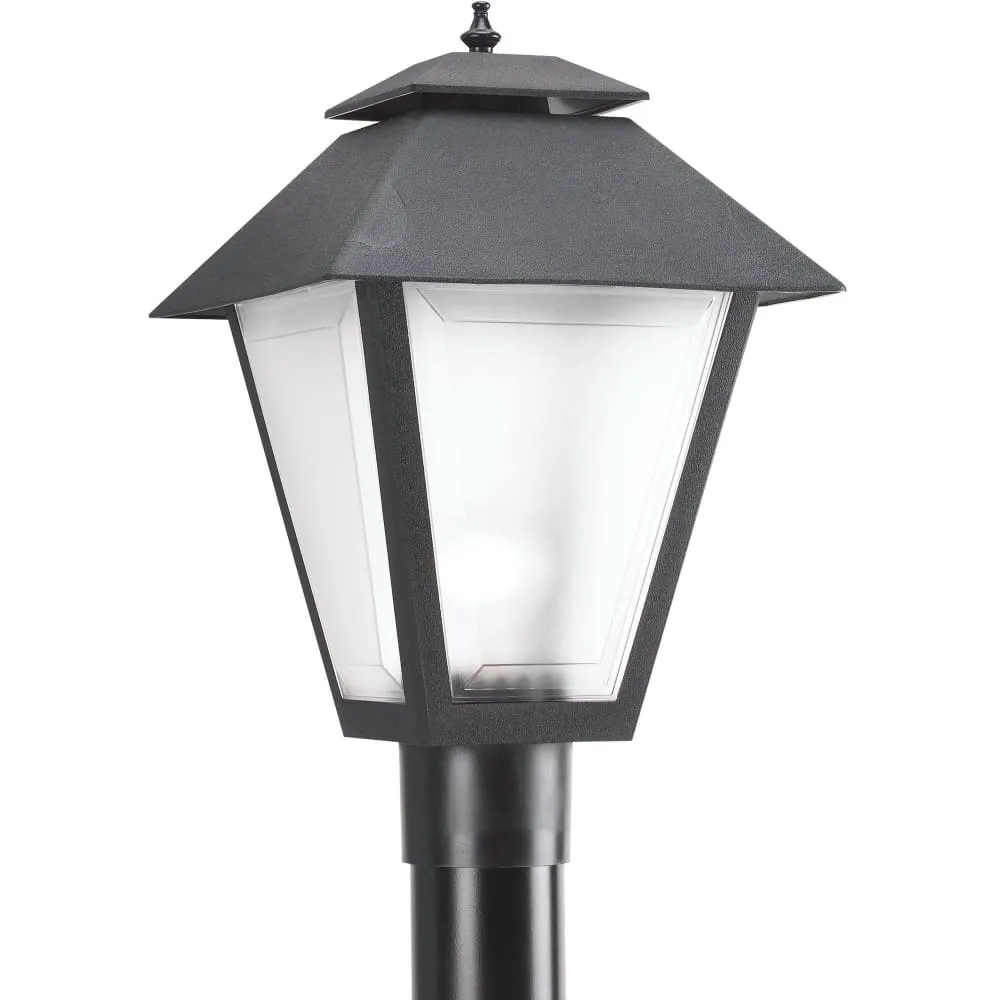 Polycarbonate Outdoor Black LED Outdoor Post Lantern