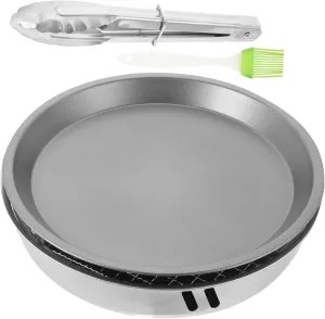 POPETPOP Portable Outdoor Barbecue Grill Compact Stainless Steel Stove for Easy Camping Bbqs Random