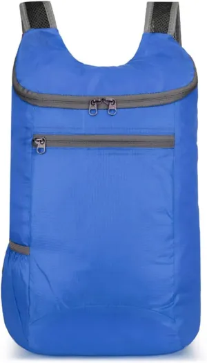 PORRASSO Hiking Backpack Lightweight Waterproof Daypack Foldable Rucksack Backpack for Women Men Camping Trekking Cycling Climbing Outdoor Sports Blue A