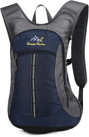 PORRASSO Hiking Backpack Waterproof Daypack 18L Rucksack Lightweight Backpack for Women Men Camping Trekking Cycling Climbing Outdoor Sports Navy Blue
