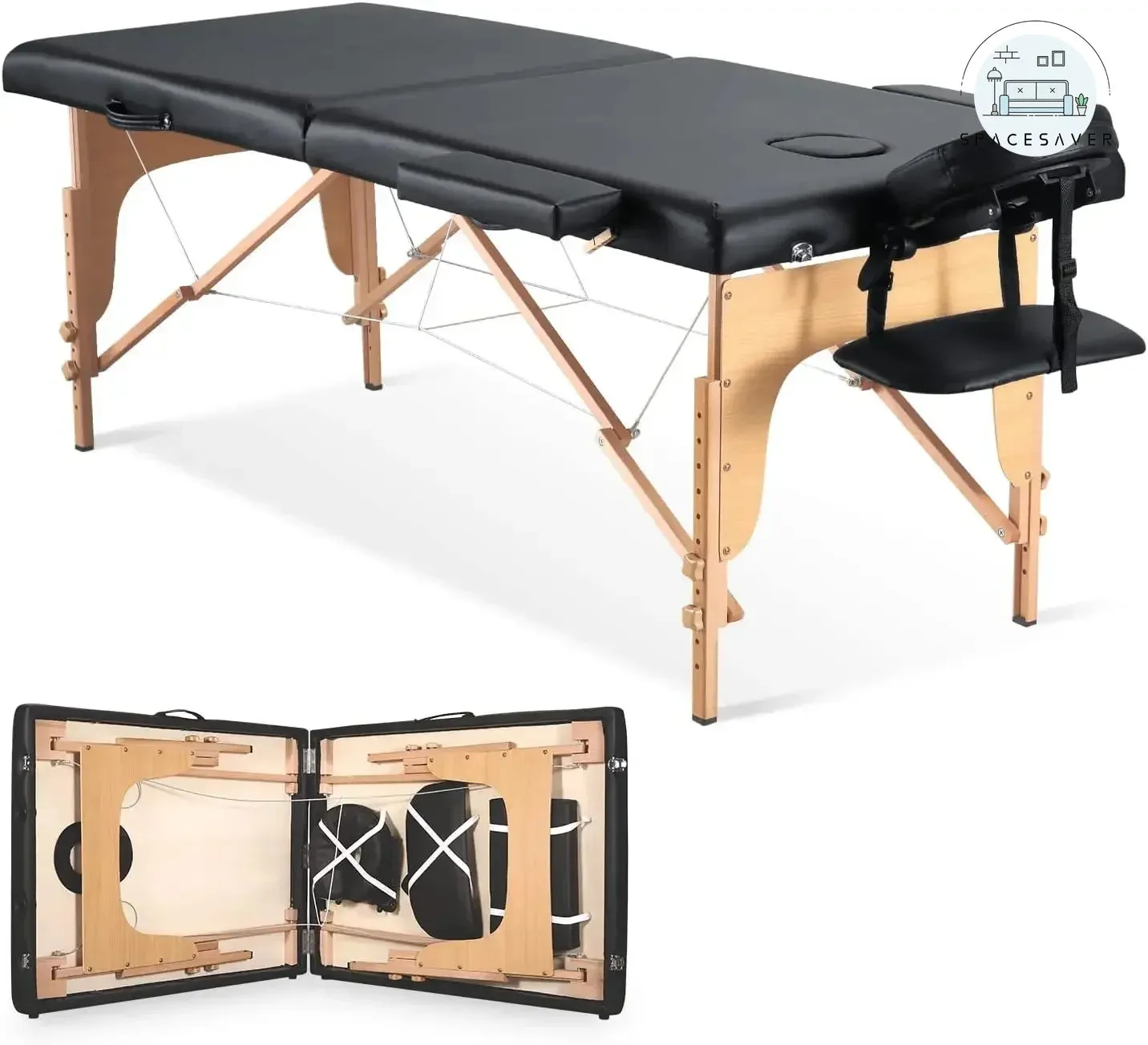 Portable Adjustable Massage Table | Foldable Design for Various Therapies