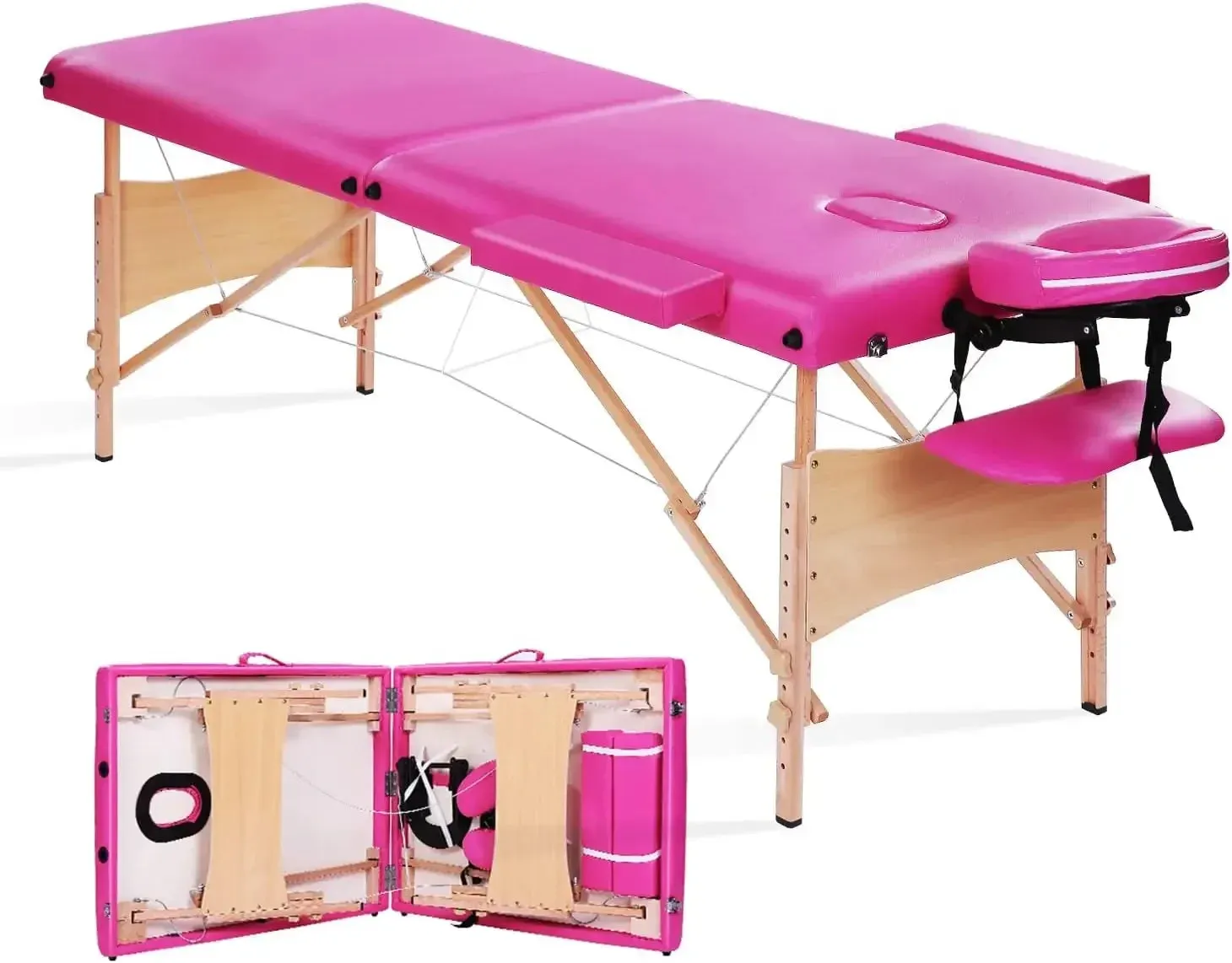 Portable Adjustable Massage Table | Foldable Design for Various Therapies