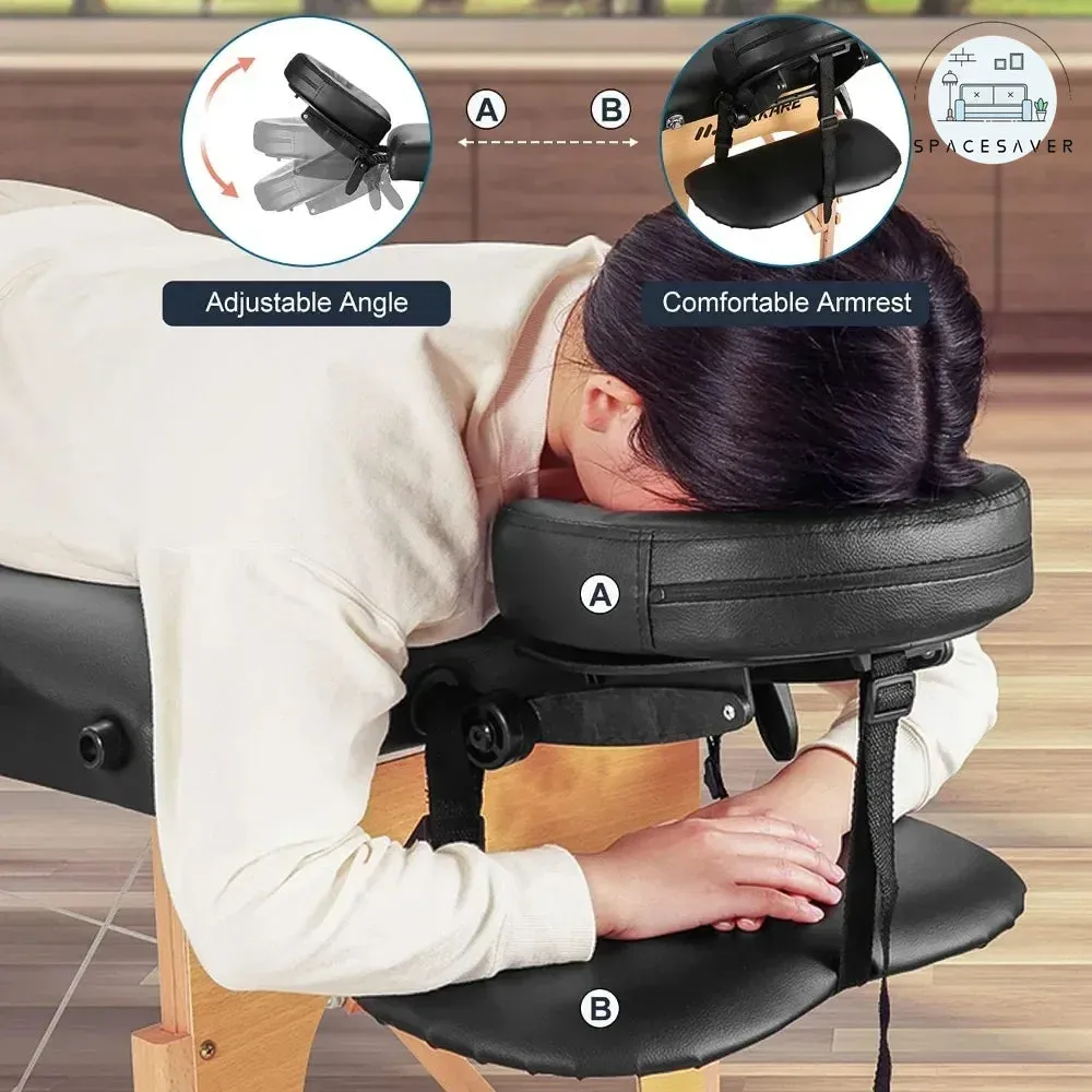 Portable Adjustable Massage Table | Foldable Design for Various Therapies