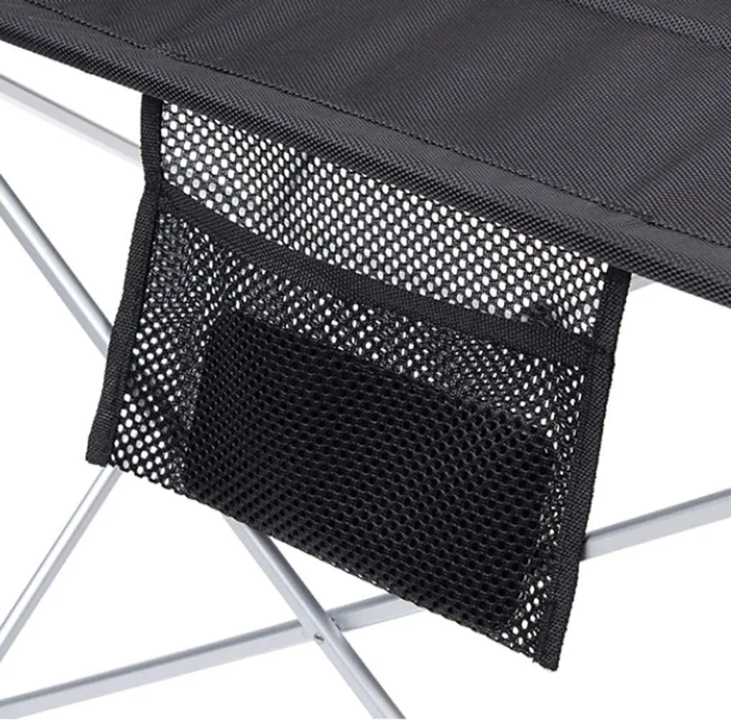 Portable Beach Table Camping Folding Table Aluminum Alloy Folding Portable Picnic Camping Table with Aluminum Legs Folding Camping Table, 42*56*38cm