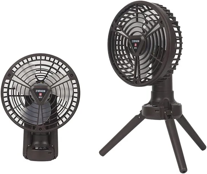 Portable Camping Fan, 10400mAh USB Rechargeable Battery Tripod Tent Fan Multi Function Foldable Fan with LED Light Ideal Camping Accessories for Multi Scene Camping