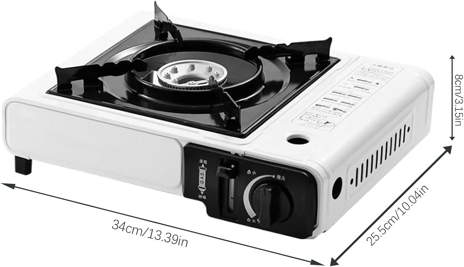 Portable Camping Stove - Outdoor Cooking Burner With Carry Case | Compact Stovee For Picnic, BBQ, Backpacking, Fishing, Hiking, Tailgating, Use, And Travel Adventures