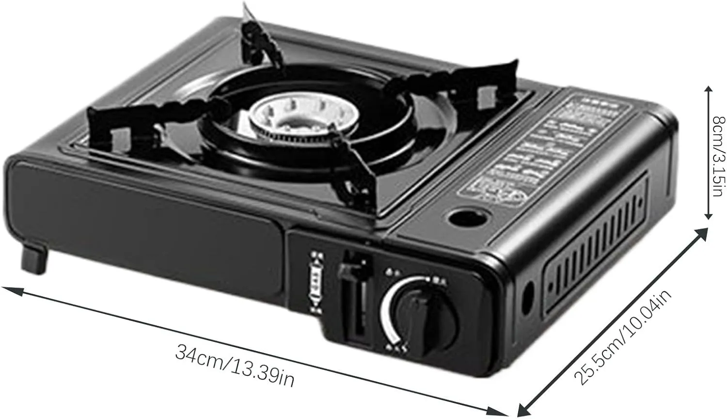 Portable Camping Stove - Outdoor Cooking Burner With Carry Case | Compact Stovee For Picnic, BBQ, Backpacking, Fishing, Hiking, Tailgating, Use, And Travel Adventures
