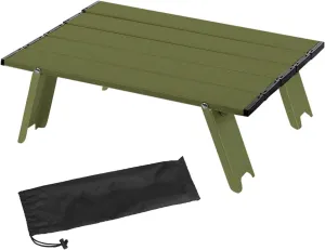 Portable Camping Table, Durable Rustproof Long Lasting Stable Ultralight Aluminum Folding Beach Table Collapsible Camping Table for Camping Hiking Backpacking Outdoor Picnic