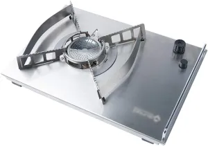 Portable Cass Stove Can Be Stored Table, Folding Table, Portable Camping Campfire Barbecue Storage Rack Iron for Outdoor Camping Barbecue,A