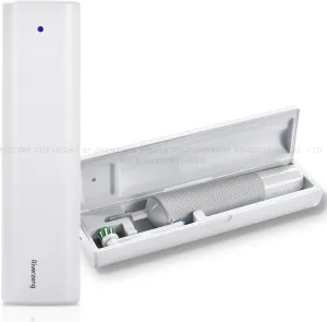 Portable Electric Toothbrush Case, Rechargeable Travel Home Toothbrush Cleaner Case Fits for Oral-B/Oral-B Pro/Philips Sonicare etc Most Electric Toothbrush and Minority Manual Toothbrushes (White)