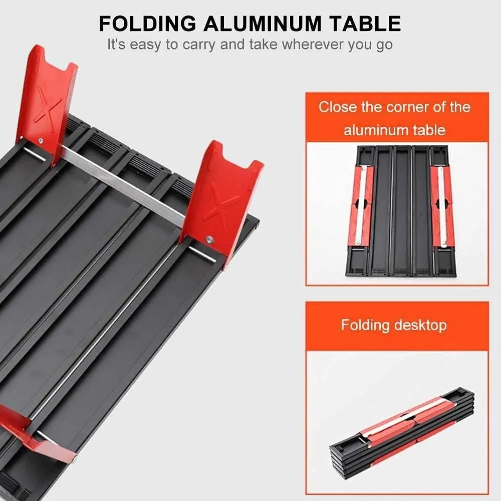 Portable Folding Table，Folding Table Camping Table Aluminumy Portable Folding Camping Table Outdoorniture Foldable Mountaineetable Foldable Lightweight Camping Table/B