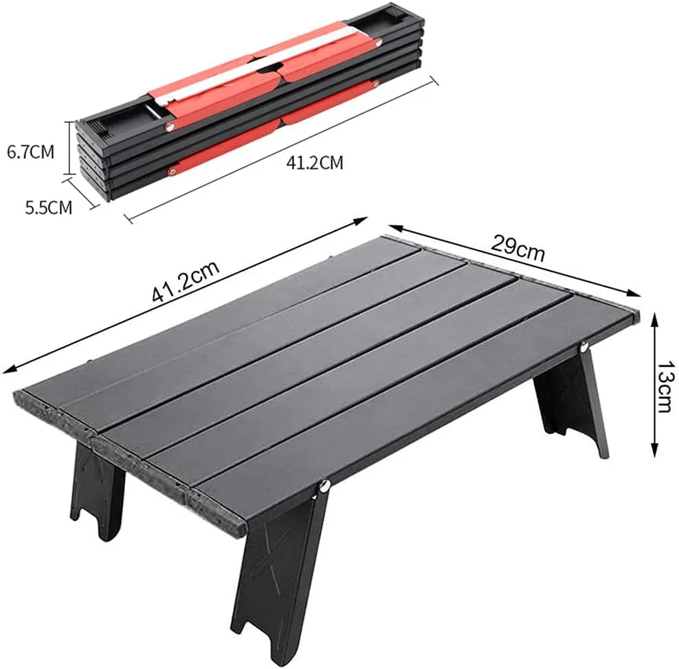Portable Folding Table，Folding Table Camping Table Aluminumy Portable Folding Camping Table Outdoorniture Foldable Mountaineetable Foldable Lightweight Camping Table/B