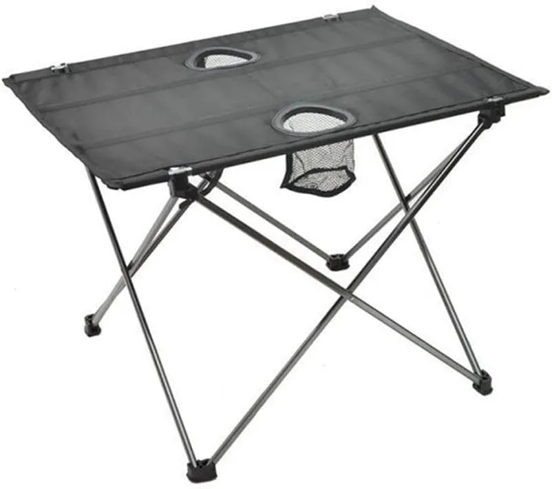 Portable Folding Table，Folding Table, Portable Table, Adjustable Folding Table, Portable Outdoor Side Table, Lightweight Camping Table, Suitable for Camping, Coffee and Travel/F/56*42*40Cm
