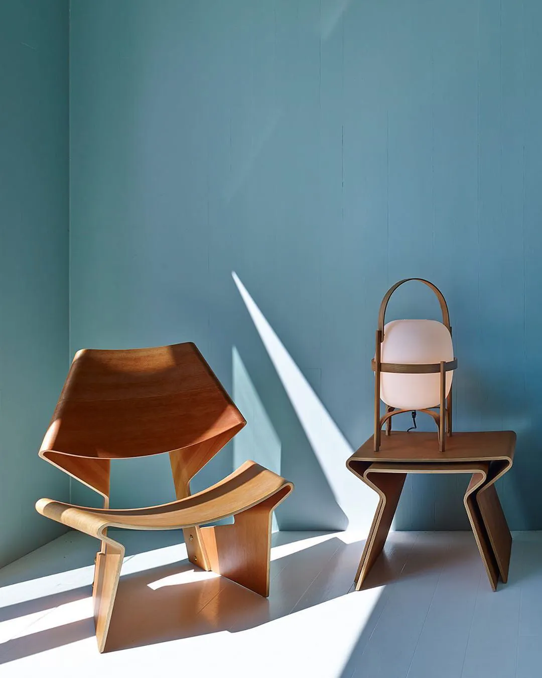 Portable Lantern Glass Table Lamp