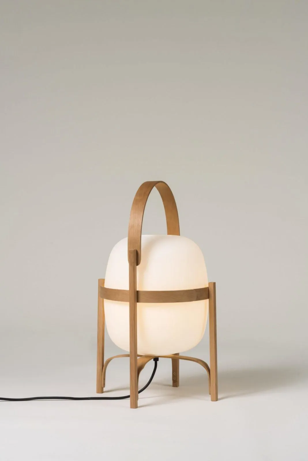 Portable Lantern Glass Table Lamp