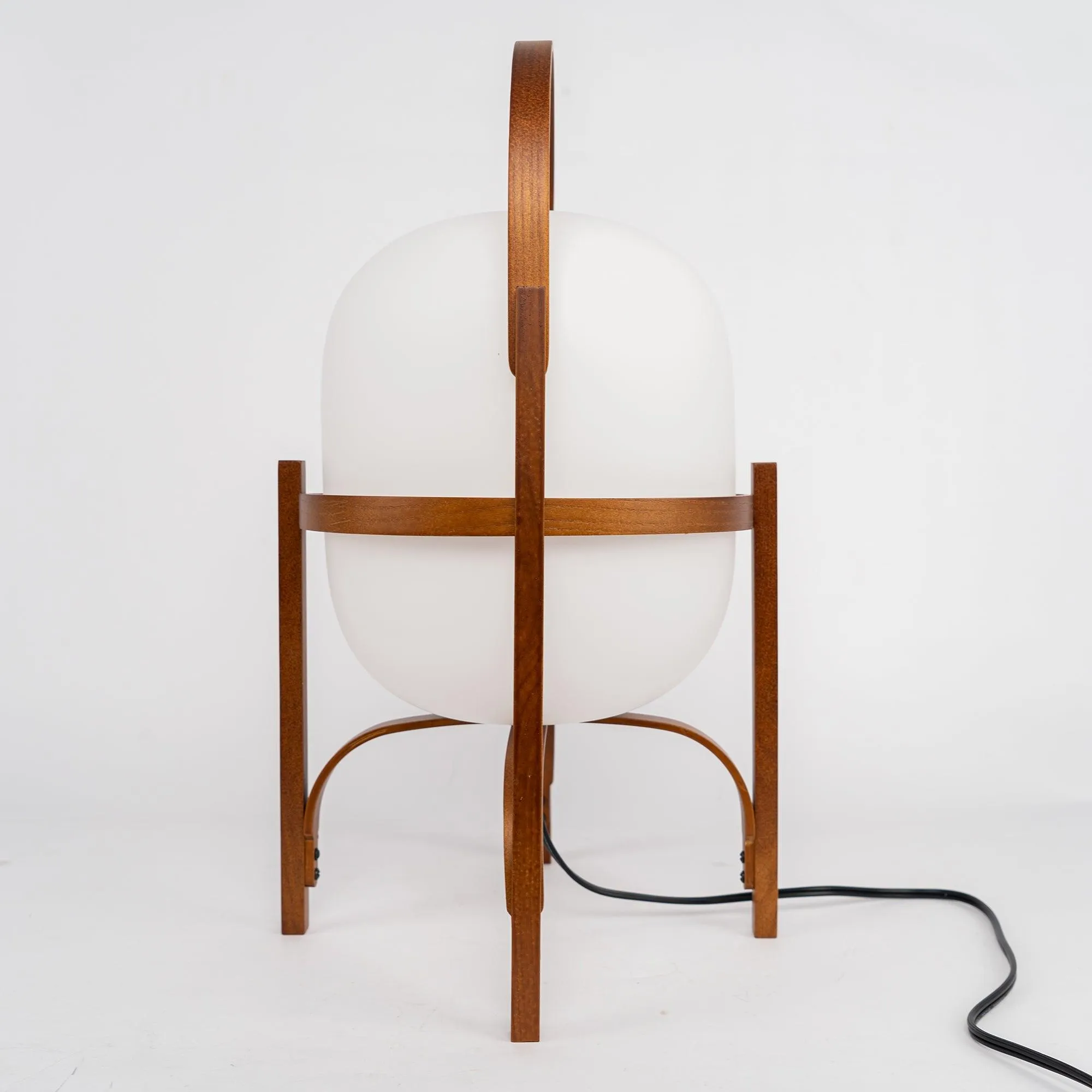 Portable Lantern Glass Table Lamp