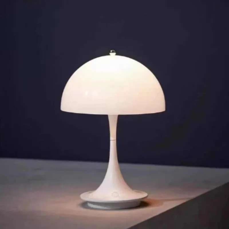 Portable LED Mushroom Table Lamp - USB Rechargeable