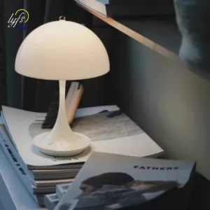 Portable LED Mushroom Table Lamp - USB Rechargeable