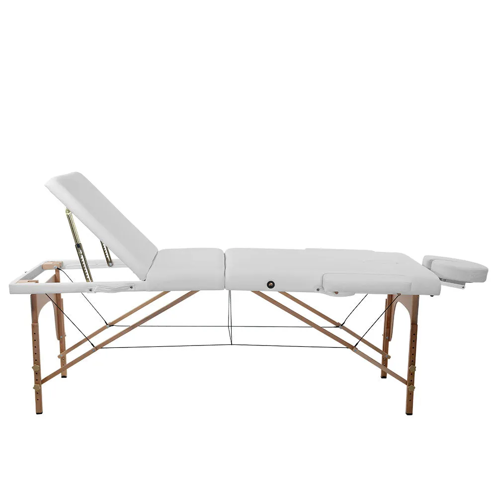 Portable Massage Table With Reclinable Back