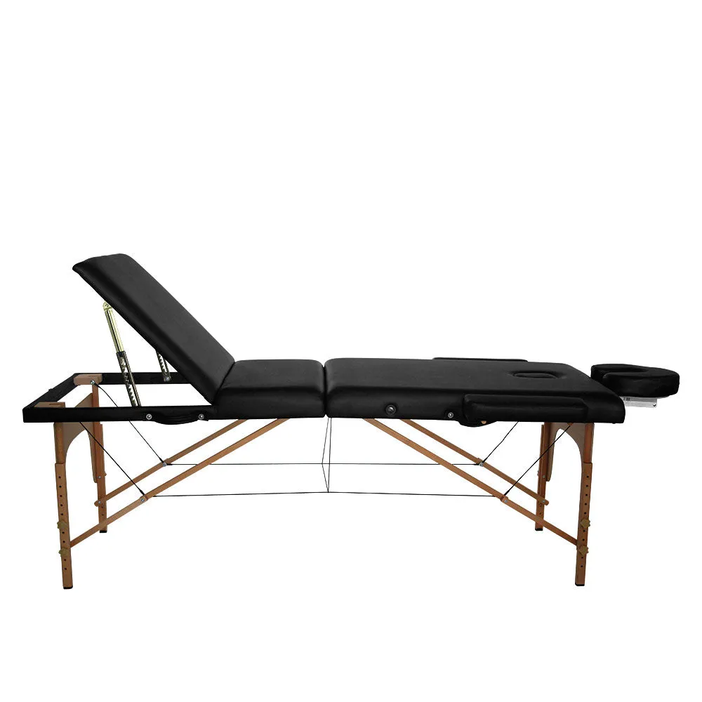 Portable Massage Table With Reclinable Back