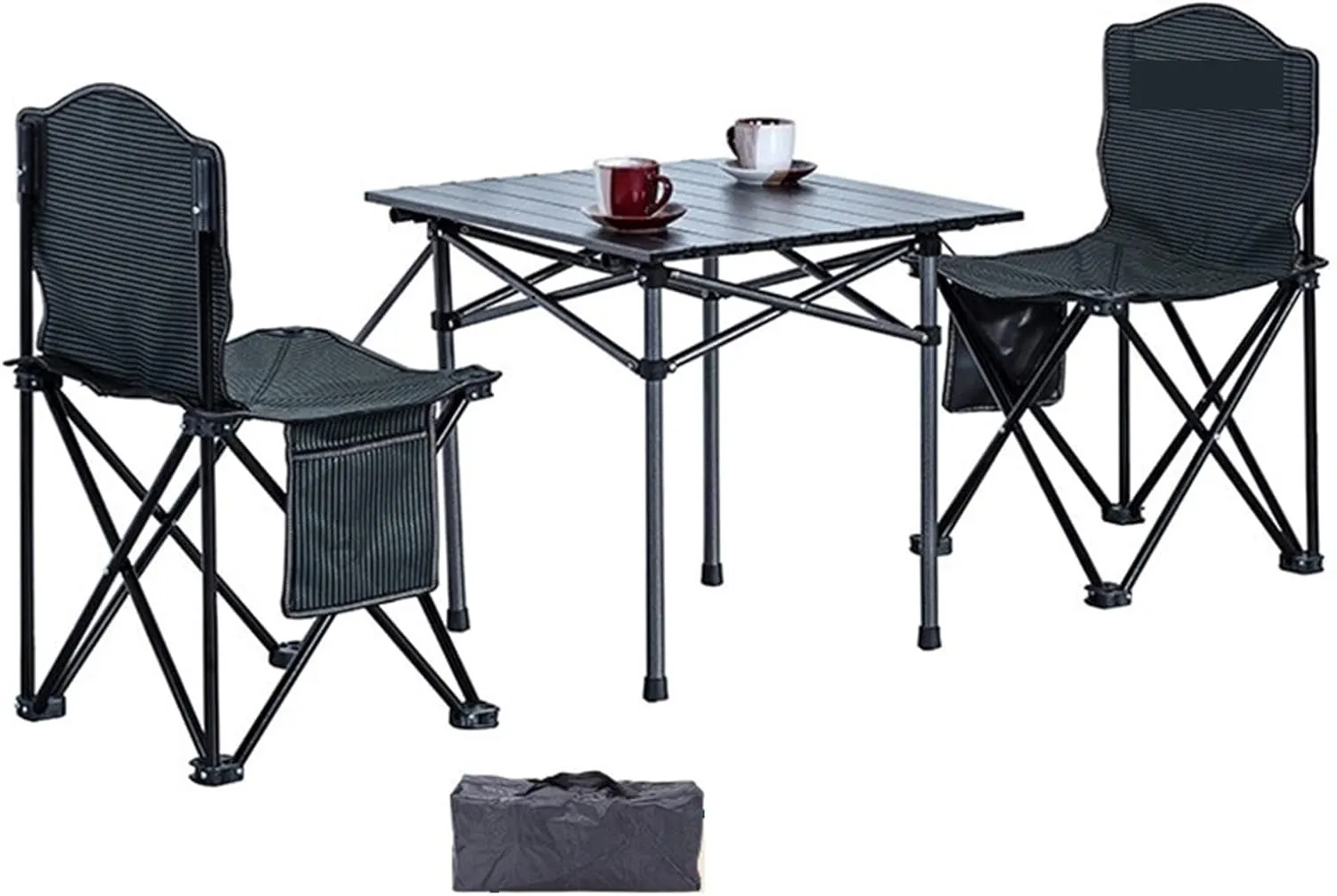 Portable Picnic Table, Folding Roll Up Camping Travel Table, Car Outdoor Picnic Table and Chair Set