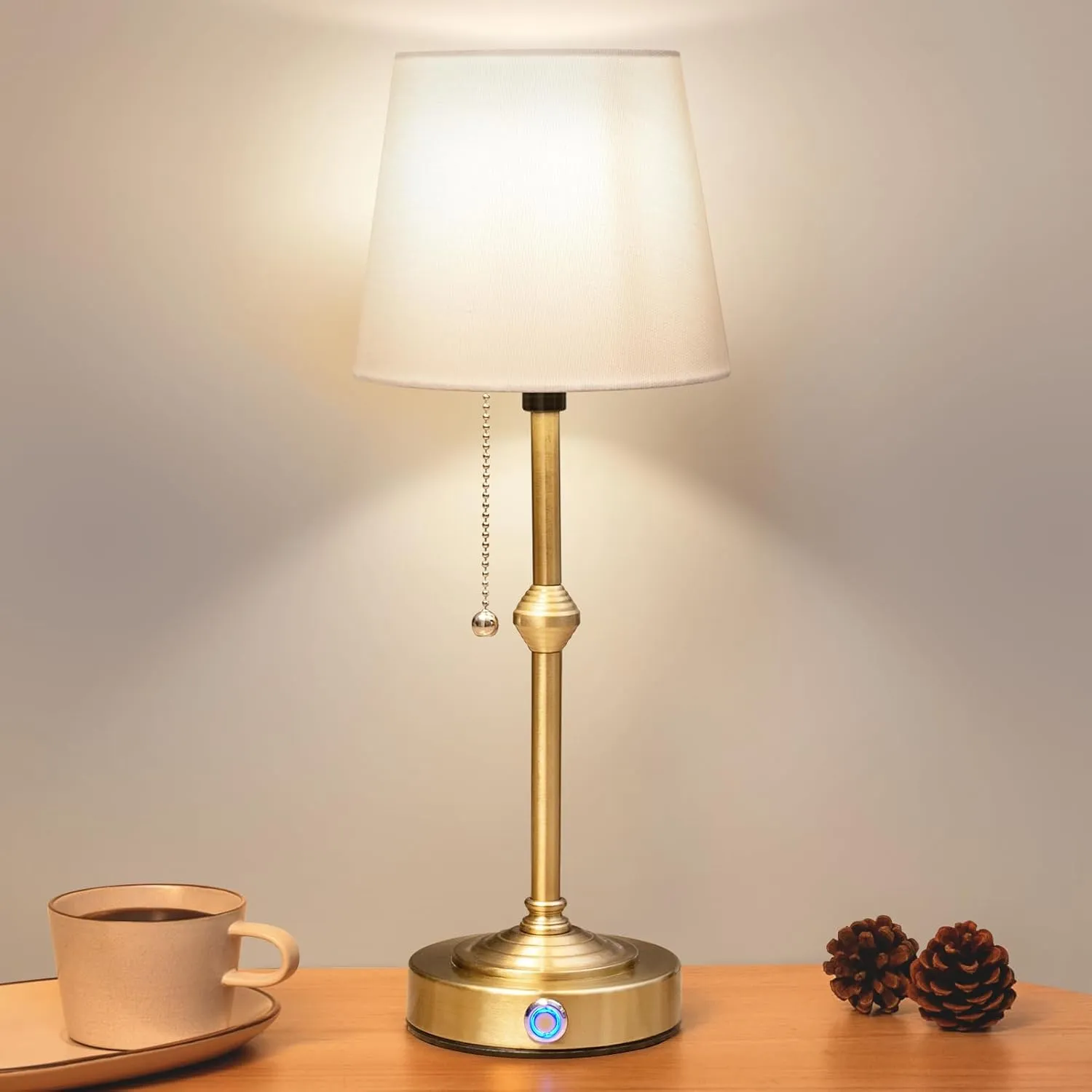 Portable Rechargeable Cordless Table Lamp: Birthday Gifts for Women Mom, Home Decor House Warming Gifts New Home - 5200mAh Adjustable Light Battery Powered Table Lamp(Gold)