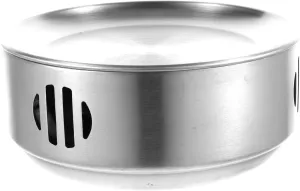 Portable Stainless Steel Alcohol Stove Compact Heating Gear for Camping Hiking and Outdoor Cooking for Picnics and Barbecues