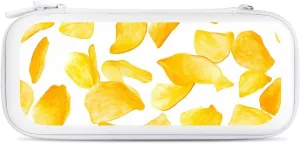 Potato Chips Compatible with Switch Carrying Case Hard Travel Game Bag Pouch with 15 Games Accessories