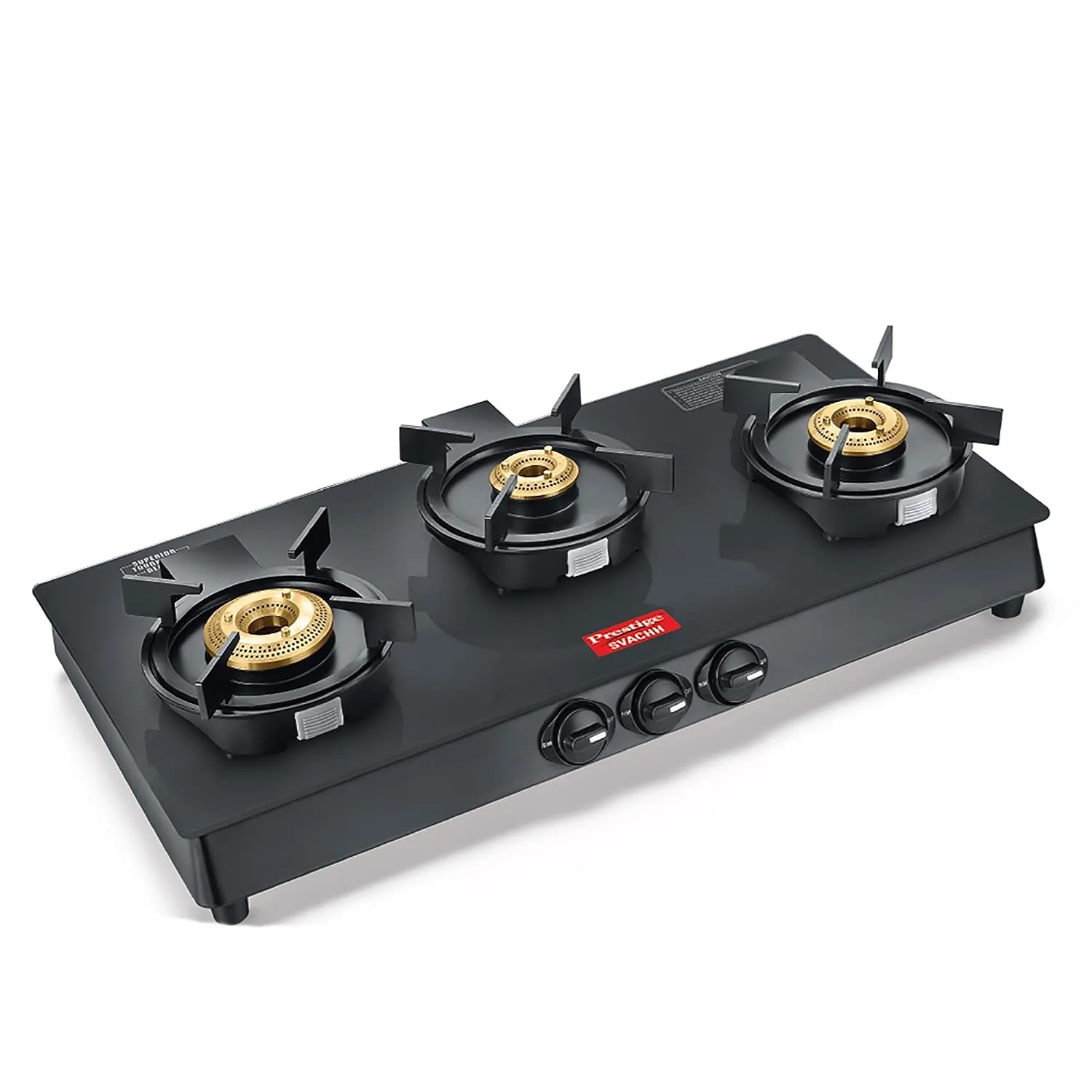 Prestige Glass Manual Gas Stove (SVACHH NEO 3 BURNER)
