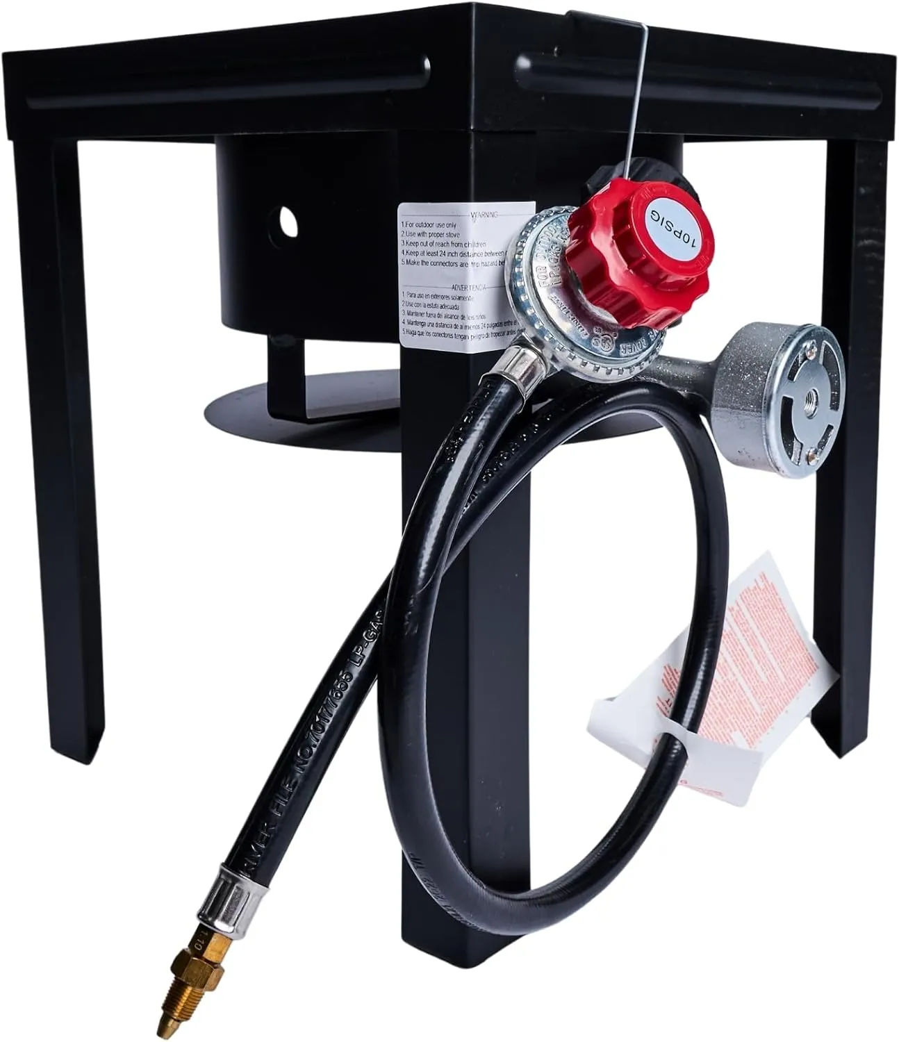 Propane Burner Stove Outdoor Portable Cooker Bbq Single Stove Gas Camping Cooking Professional Cast iron Lpg High Pressure 54,000 Btu
