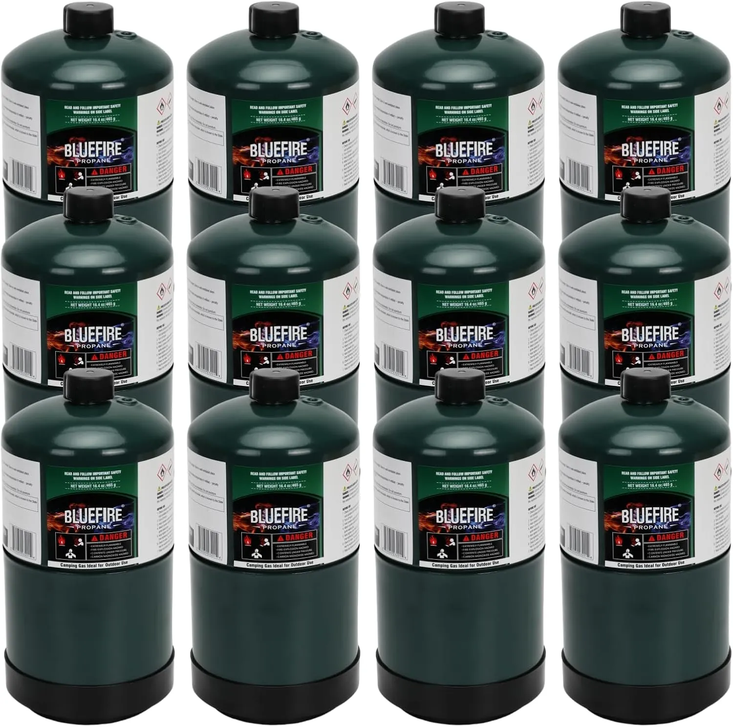 Propane Tank Propane Replacement Fuel Propane Bottle Propane Cylinder Small Propane Tanks for Camping Stove Outdoor Backpack Mini Burner Heater Cooking Torch 16 Oz (12 Pack)
