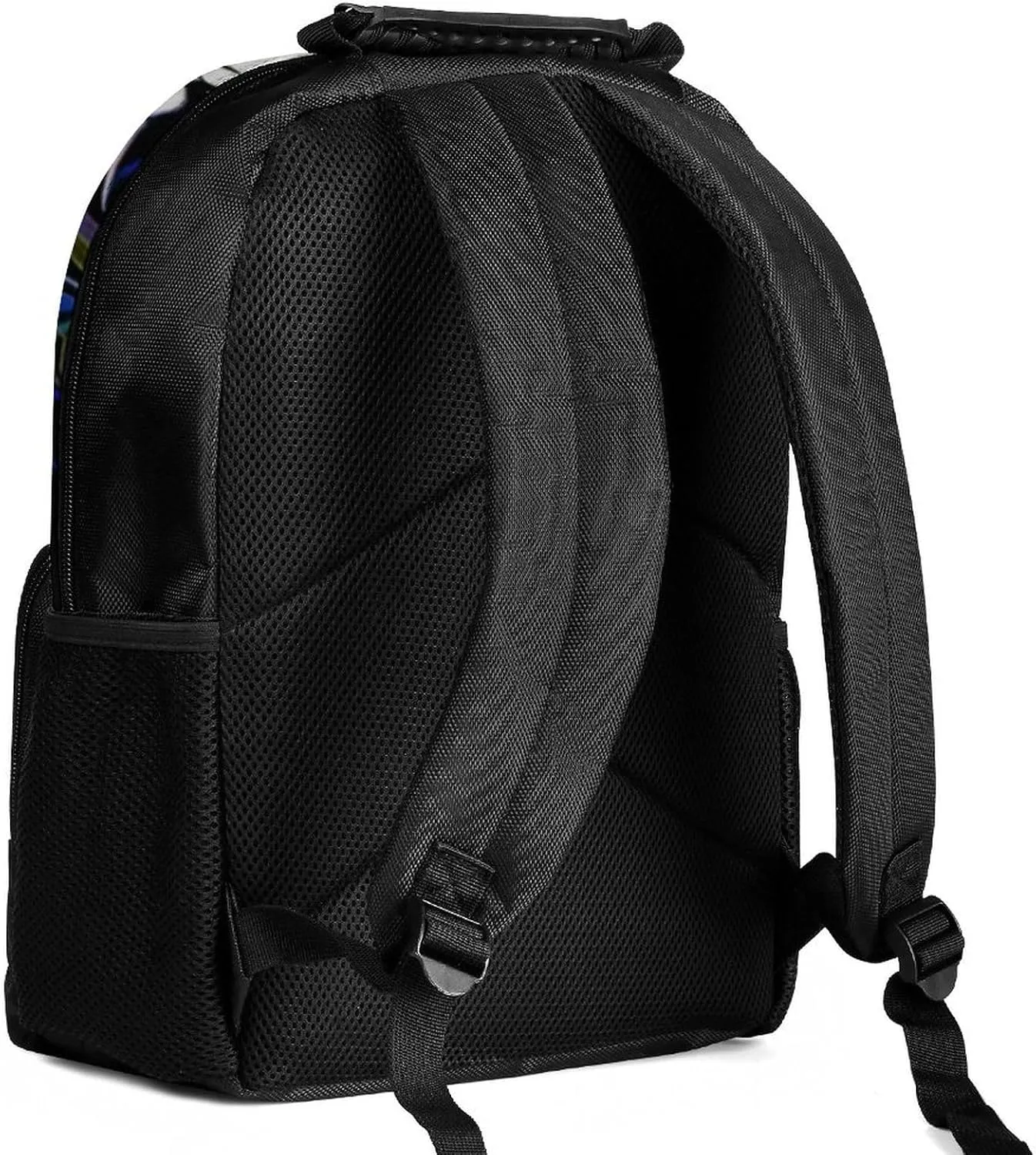 Psychedelic Goat Skull Art Daypack Polyester Anti-Theft Multipurpose Bookbag Big Capacity Gym Outdoor Hiking Backpack With Adjustable Shoulder Straps