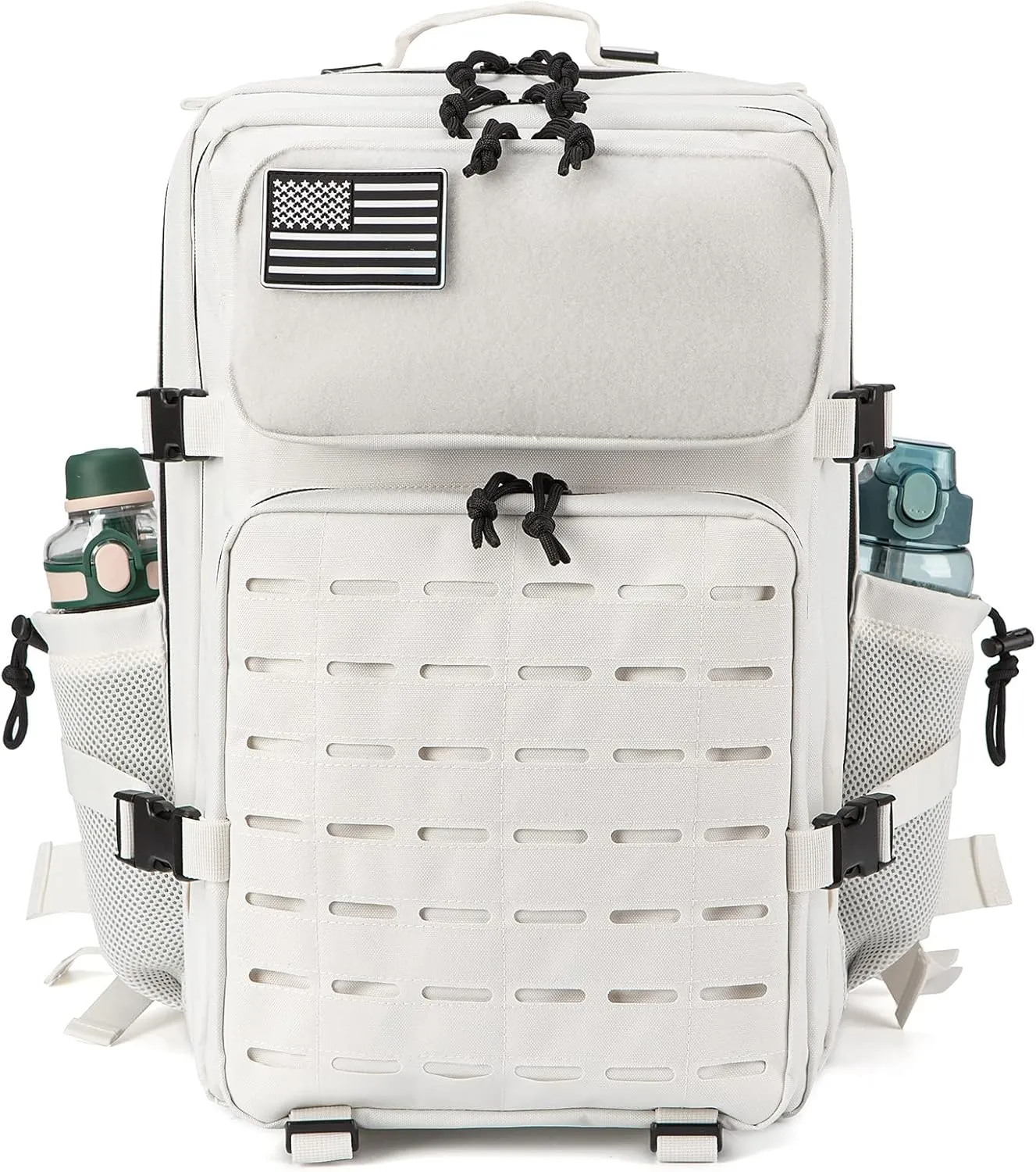 QT&QY 25L/35L/45L Military Tactical Backpack For Men Molle Daypack 3 Day Bug Out Bag Hiking Rucksack With Bottle Holder