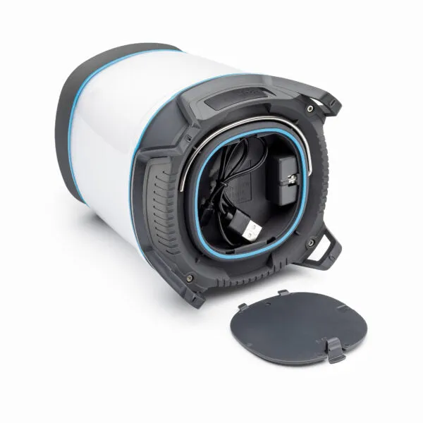 Quest Outdoors Core 1250 Lumen Rechargeable Lantern with Powerbank and Bluetooth Speaker